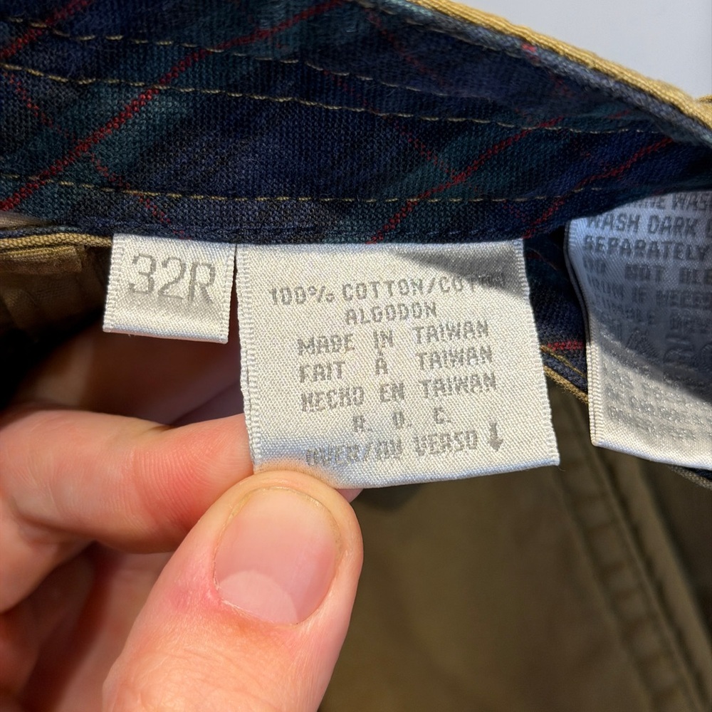 Claiborne Men's Olive Chinos - Picture 3 of 5